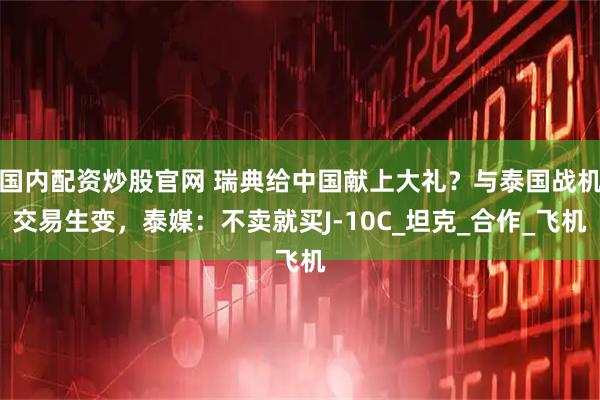 国内配资炒股官网 瑞典给中国献上大礼？与泰国战机交易生变，泰媒：不卖就买J-10C_坦克_合作_飞机