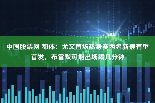 中国股票网 都体：尤文首场热身赛两名新援有望首发，布雷默可能出场踢几分钟